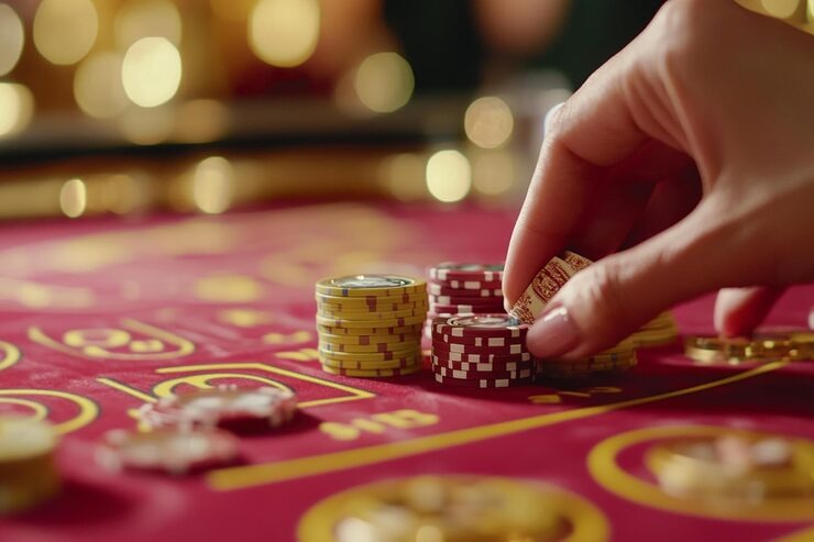Live baccarat dealer streaming from professional studio at bukumimpi138